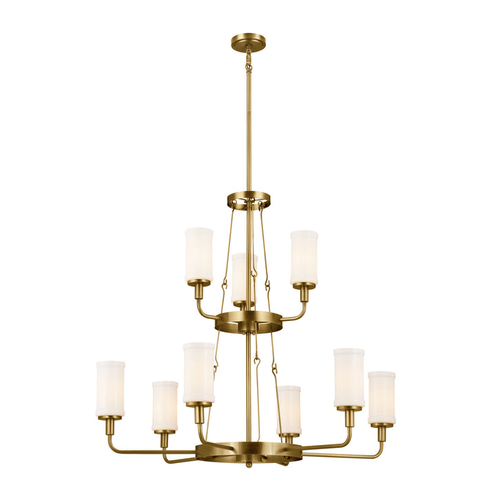 Kichler Canada - 52452NBR - Nine Light Chandelier - Vetivene - Natural Brass