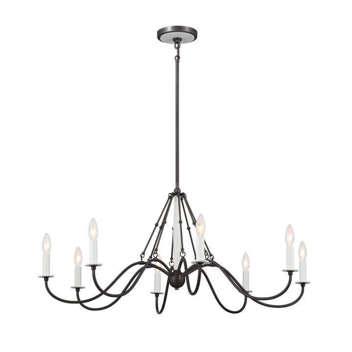 Kichler Canada - 52456AVI - Eight Light Chandelier - Freesia - Anvil Iron