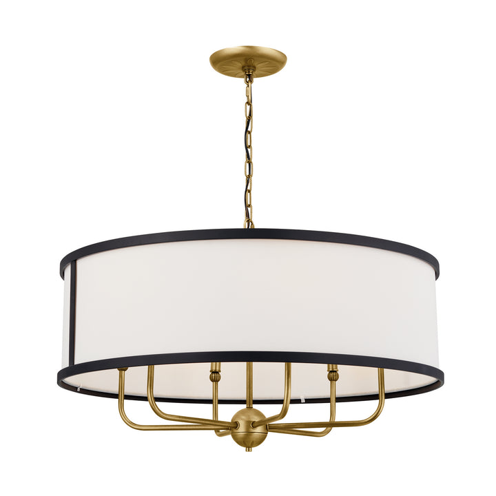 Kichler Canada - 52466NBR - Six Light Chandelier - Heddle - Natural Brass