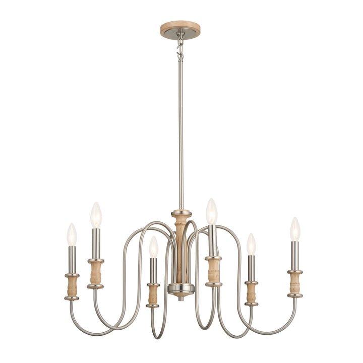 Kichler Canada - 52470NI - Six Light Chandelier - Karthe - Brushed Nickel