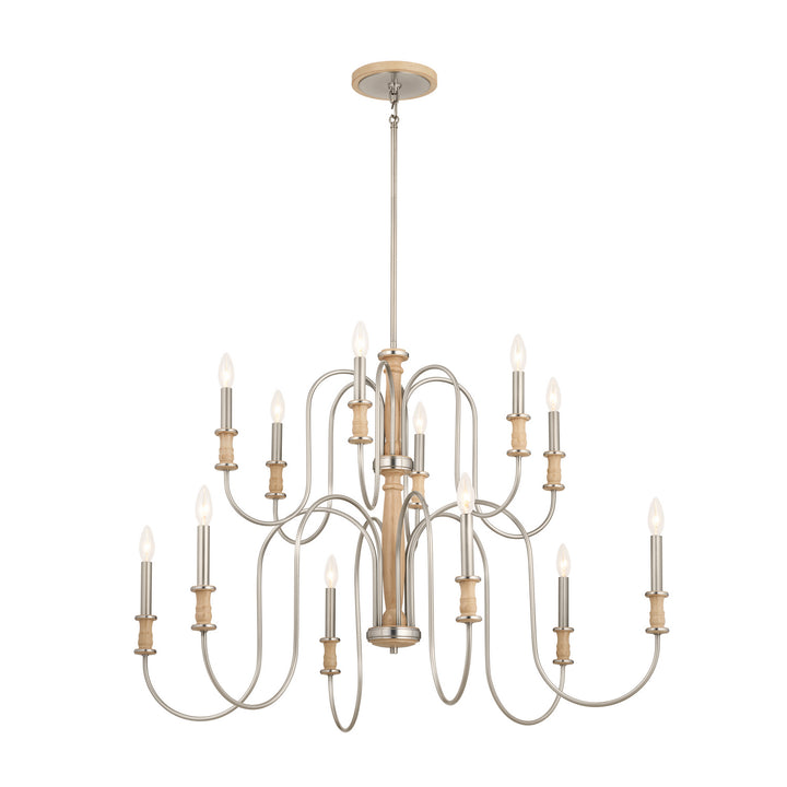 Kichler Canada - 52472NI - 12 Light Chandelier - Karthe - Brushed Nickel