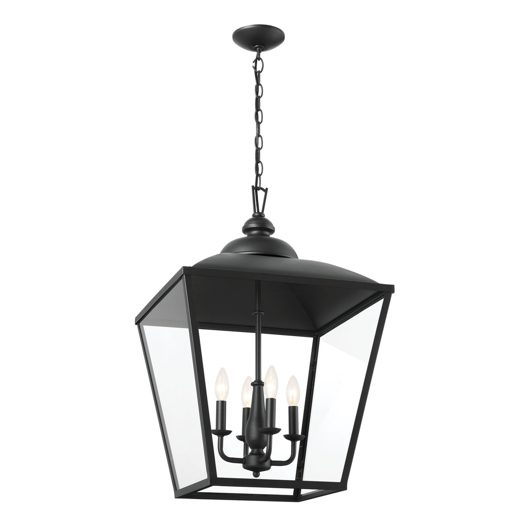 Kichler Canada - 52475BKT - Four Light Foyer Pendant - Dame - Textured Black
