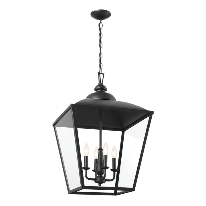 Kichler Canada - 52475BKT - Four Light Foyer Pendant - Dame - Textured Black