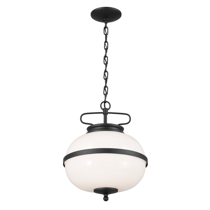 Kichler Canada - 52478BKT - Two Light Pendant - Opal - Textured Black