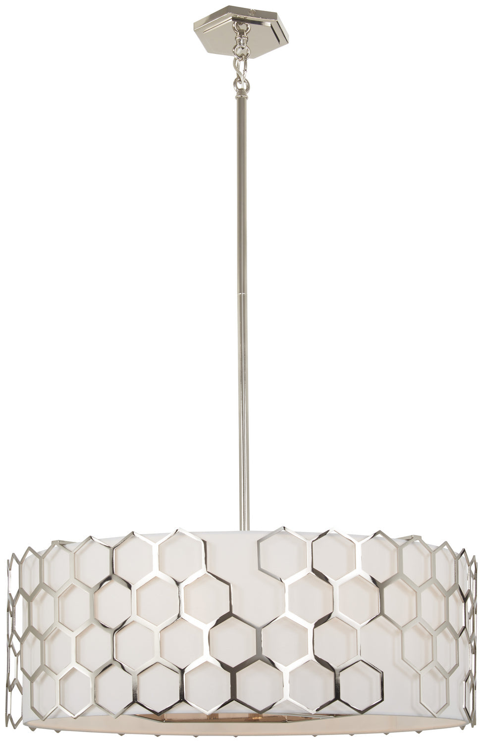 Missing Link Six Light Pendant in Polished Nickel - available from The Lighting Shoppe, trusted by Canadian homeowners