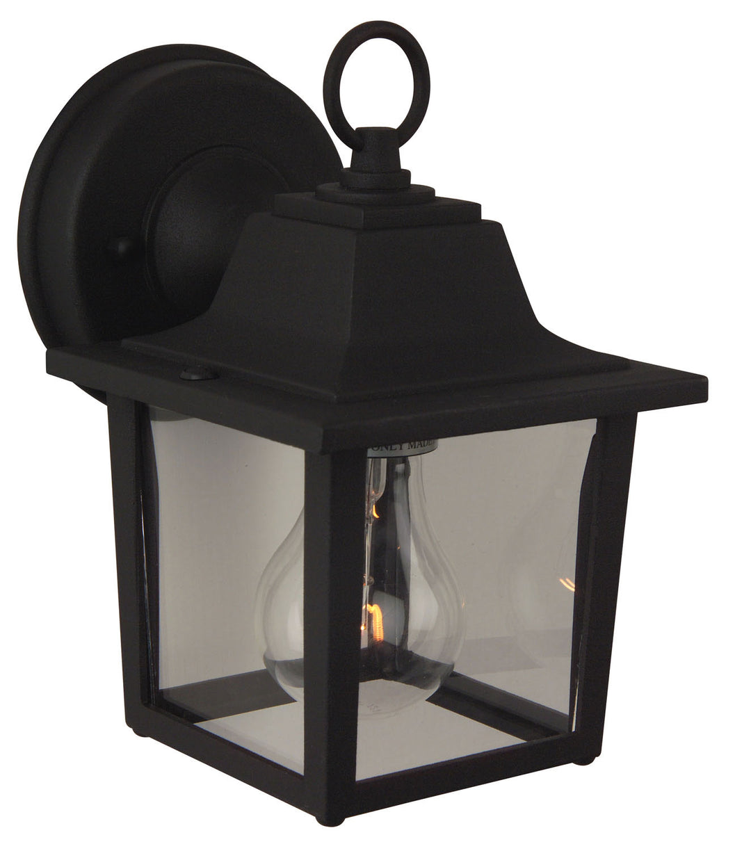 Coach Lights Cast One Light Wall Mount in Textured Black - available from The Lighting Shoppe, trusted by Canadian homeowners