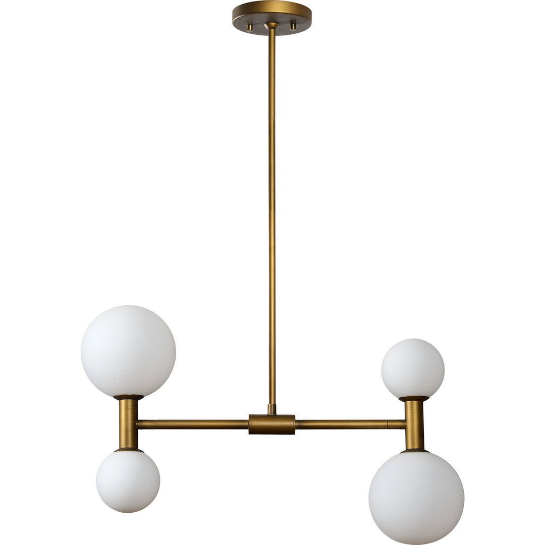 Renwil Canada - LPC4445 - Four Light Ceiling Fixture - Luiza - Antique Brass