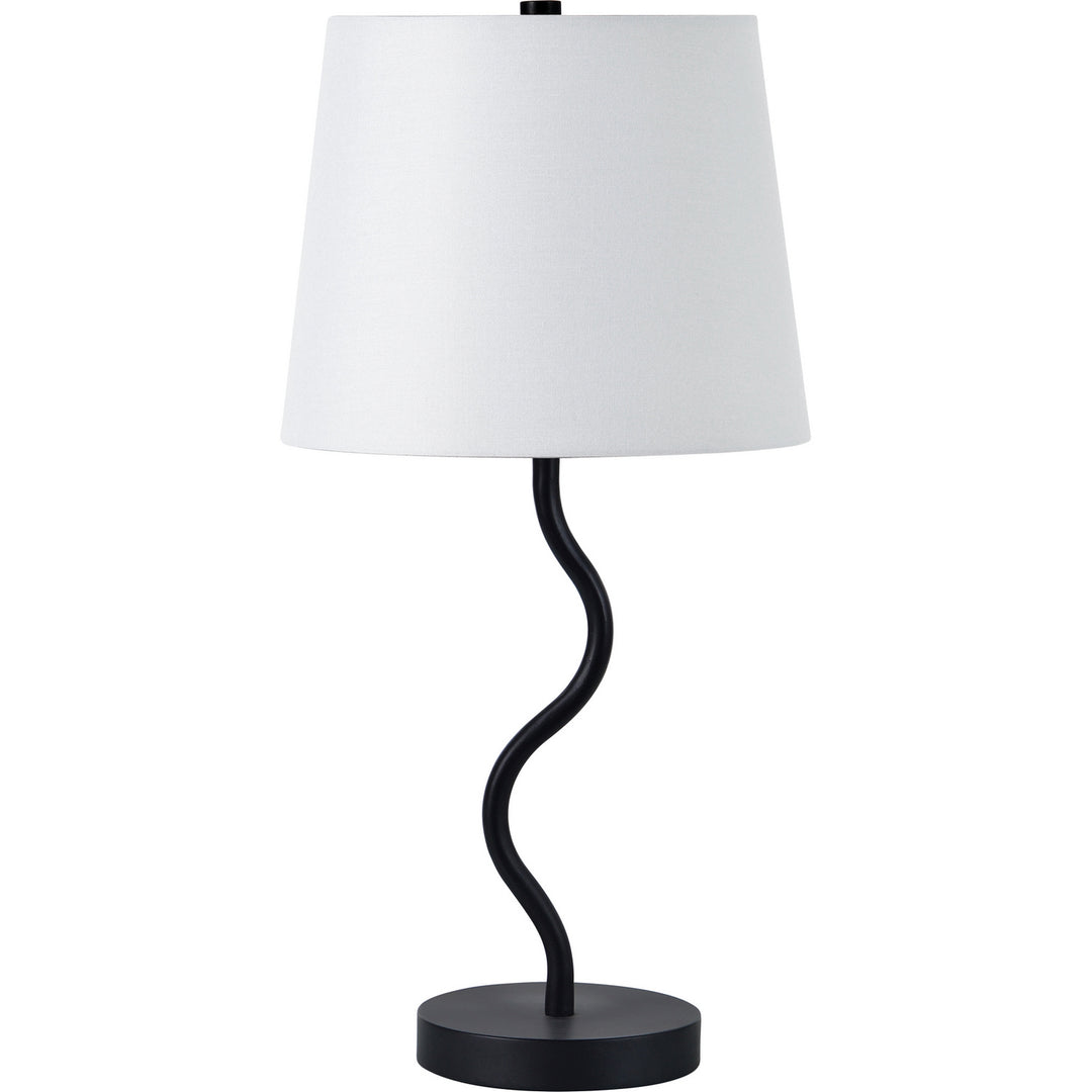 Mayssa One Light Table Lamp in Matte Black - available from The Lighting Shoppe, trusted by Canadian homeowners