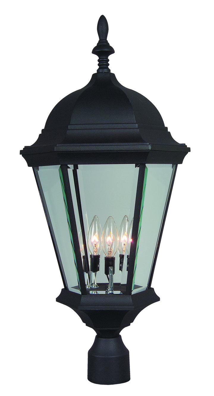 Craftmade Canada - Z555-TB - Three Light Post Mount - Straight Glass Cast - Textured Black