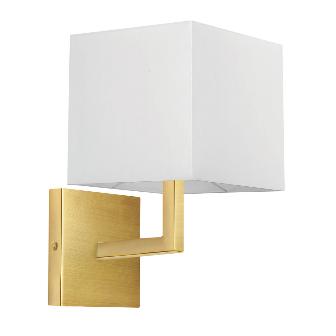 Dainolite Canada - 77-1W-AGB-WH - One Light Wall Sconce - Lucas - Aged Brass