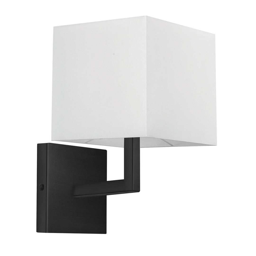 Lucas One Light Wall Sconce in Black - available from The Lighting Shoppe, trusted by Canadian homeowners