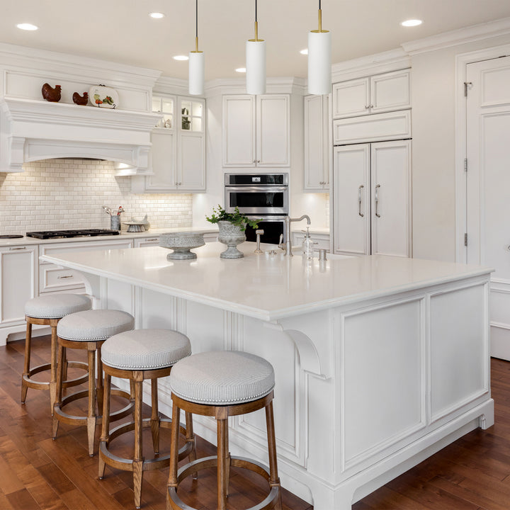 Dainolite Canada - 83202-AGB-WH - One Light Pendant - Paza - White