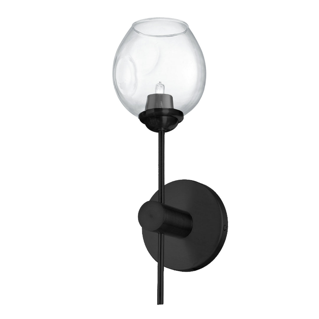 Abii One Light Vanity Fixture in Black - available from The Lighting Shoppe, trusted by Canadian homeowners