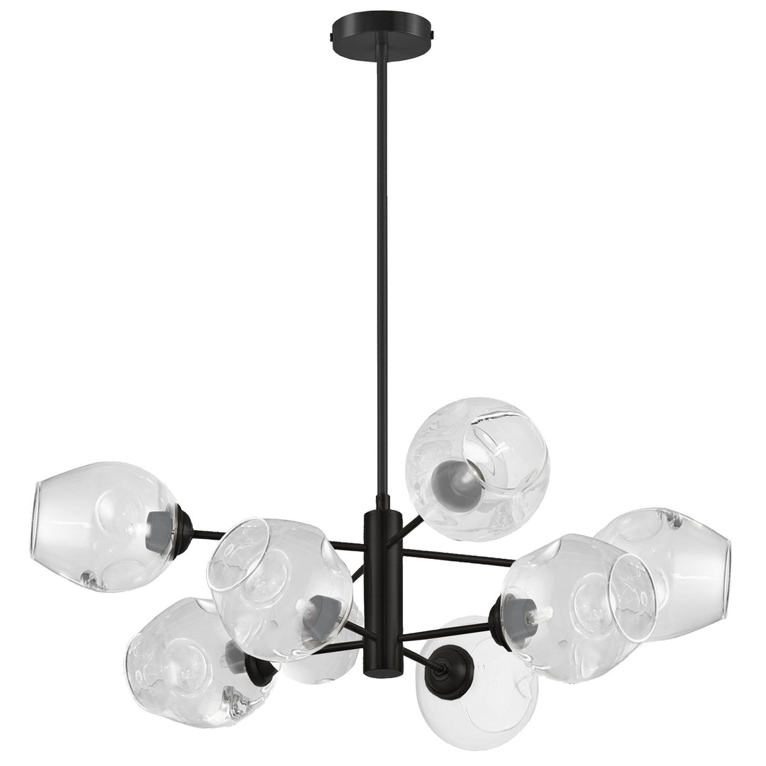 Abii Eight Light Pendant in Black - available from The Lighting Shoppe, trusted by Canadian homeowners