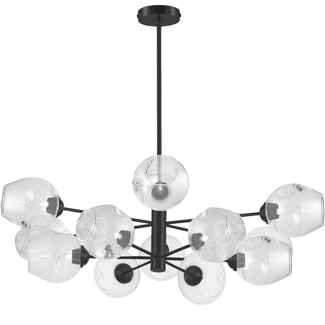 Abii 12 Light Pendant in Black - available from The Lighting Shoppe, trusted by Canadian homeowners