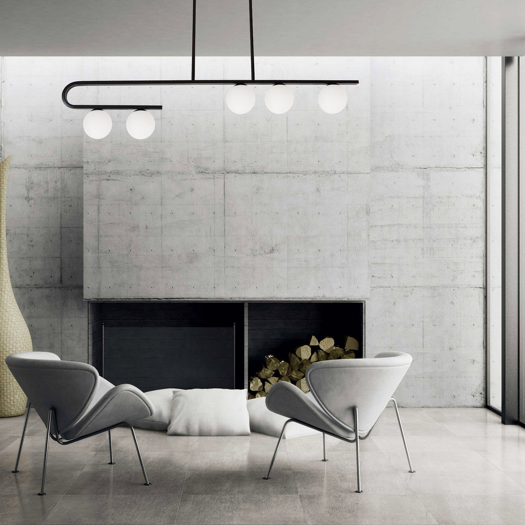 Dainolite Canada - ATL-445HP-MB - Five Light Pendant - Atlas - Black