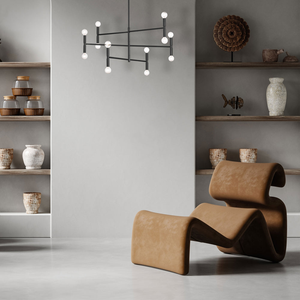 Dainolite Canada - AVA-3012C-MB - 12 Light Chandelier - Ava - Black