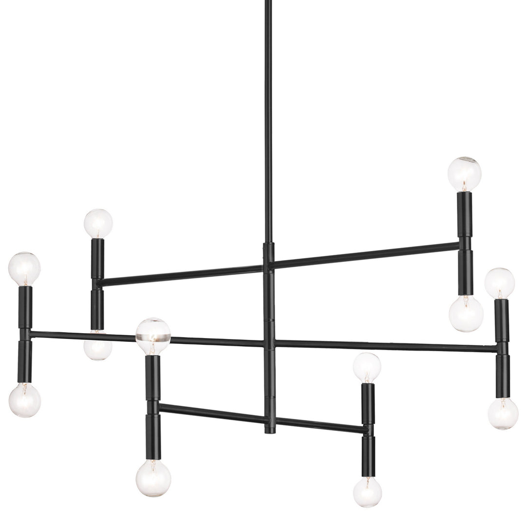 Ava 12 Light Chandelier in Black - available from The Lighting Shoppe, trusted by Canadian homeowners