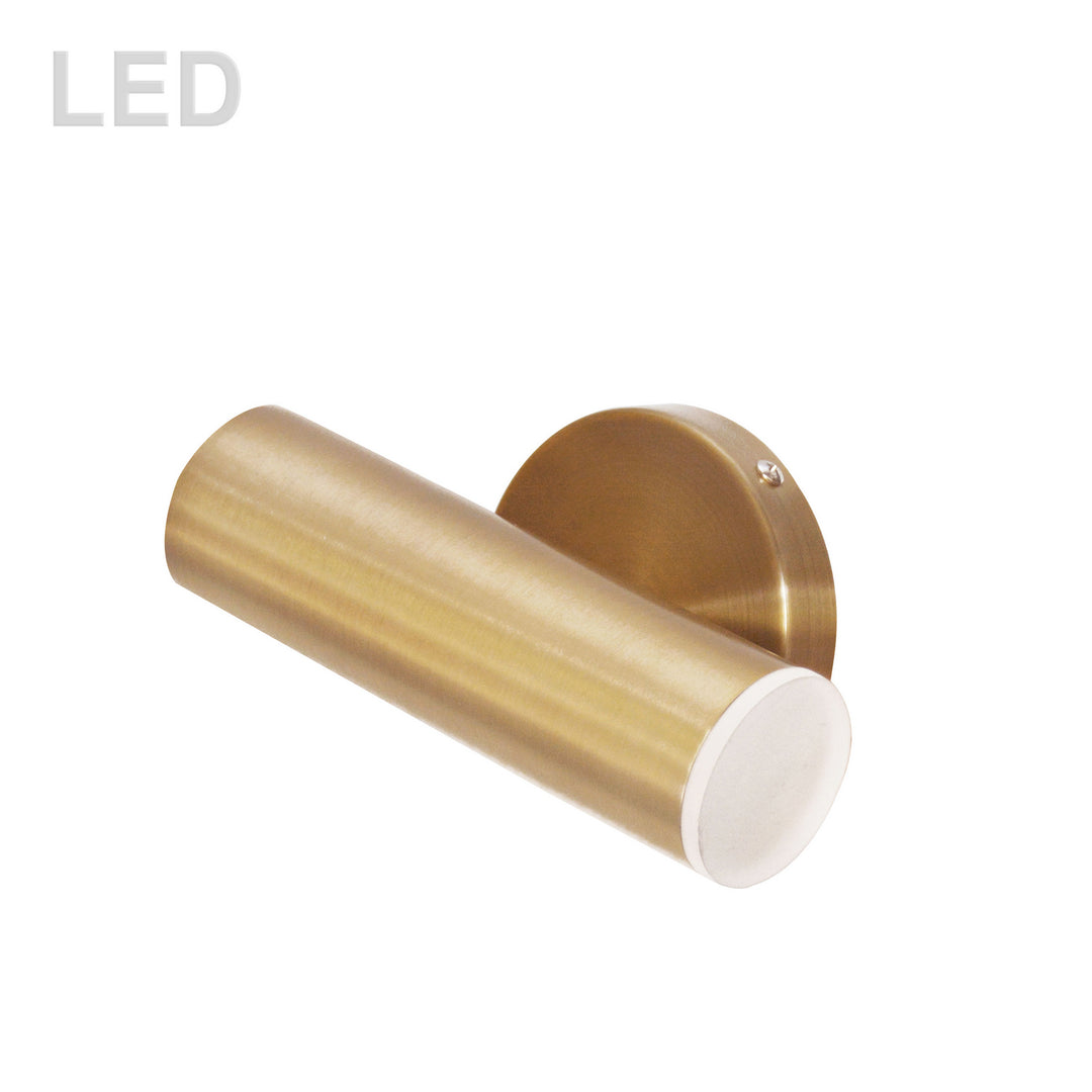 Constance LED Wall Sconce in Aged Brass - available from The Lighting Shoppe, trusted by Canadian homeowners