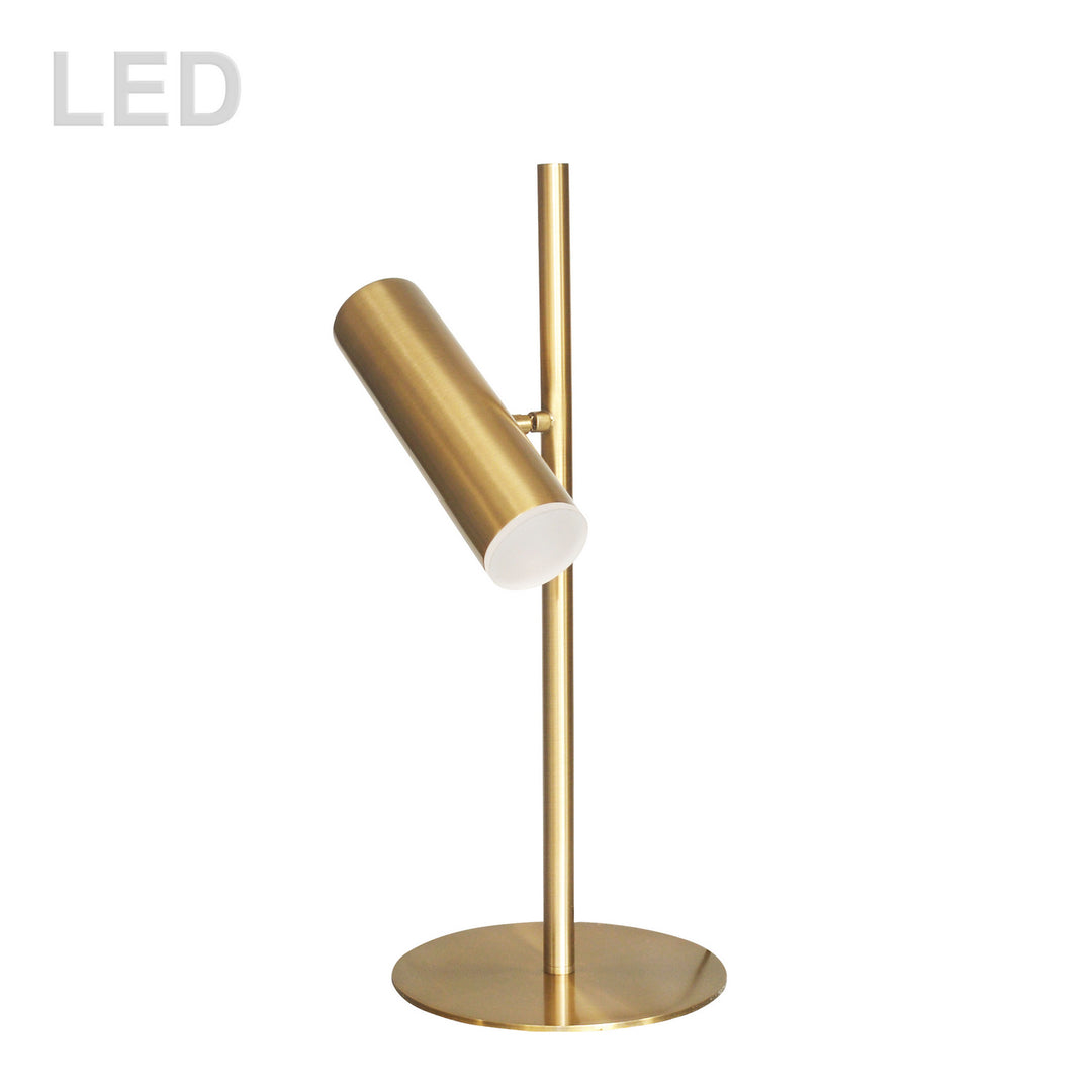 Constance LED Table Lamp in Aged Brass - available from The Lighting Shoppe, trusted by Canadian homeowners