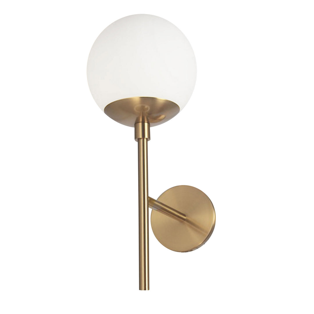 Dayana One Light Wall Sconce in Aged Brass - available from The Lighting Shoppe, trusted by Canadian homeowners
