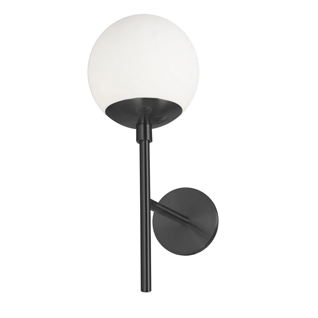 Dayana One Light Wall Sconce in Black - available from The Lighting Shoppe, trusted by Canadian homeowners