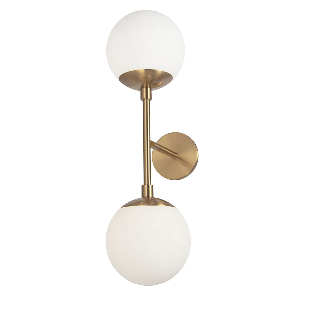 Dayana Two Light Wall Sconce in Aged Brass - available from The Lighting Shoppe, trusted by Canadian homeowners