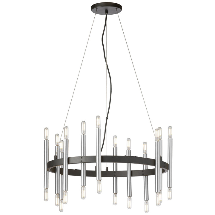Derry 24 Light Chandelier in Black - available from The Lighting Shoppe, trusted by Canadian homeowners
