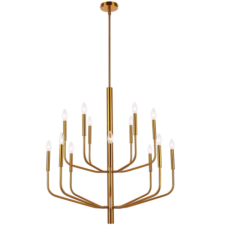 Eleanor 14 Light Chandelier in Aged Brass - available from The Lighting Shoppe, trusted by Canadian homeowners