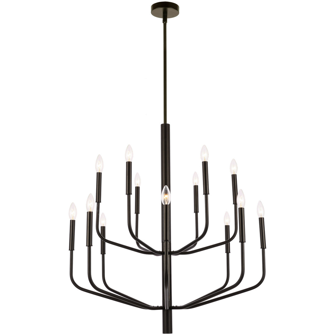 Eleanor 14 Light Chandelier in Black - available from The Lighting Shoppe, trusted by Canadian homeowners