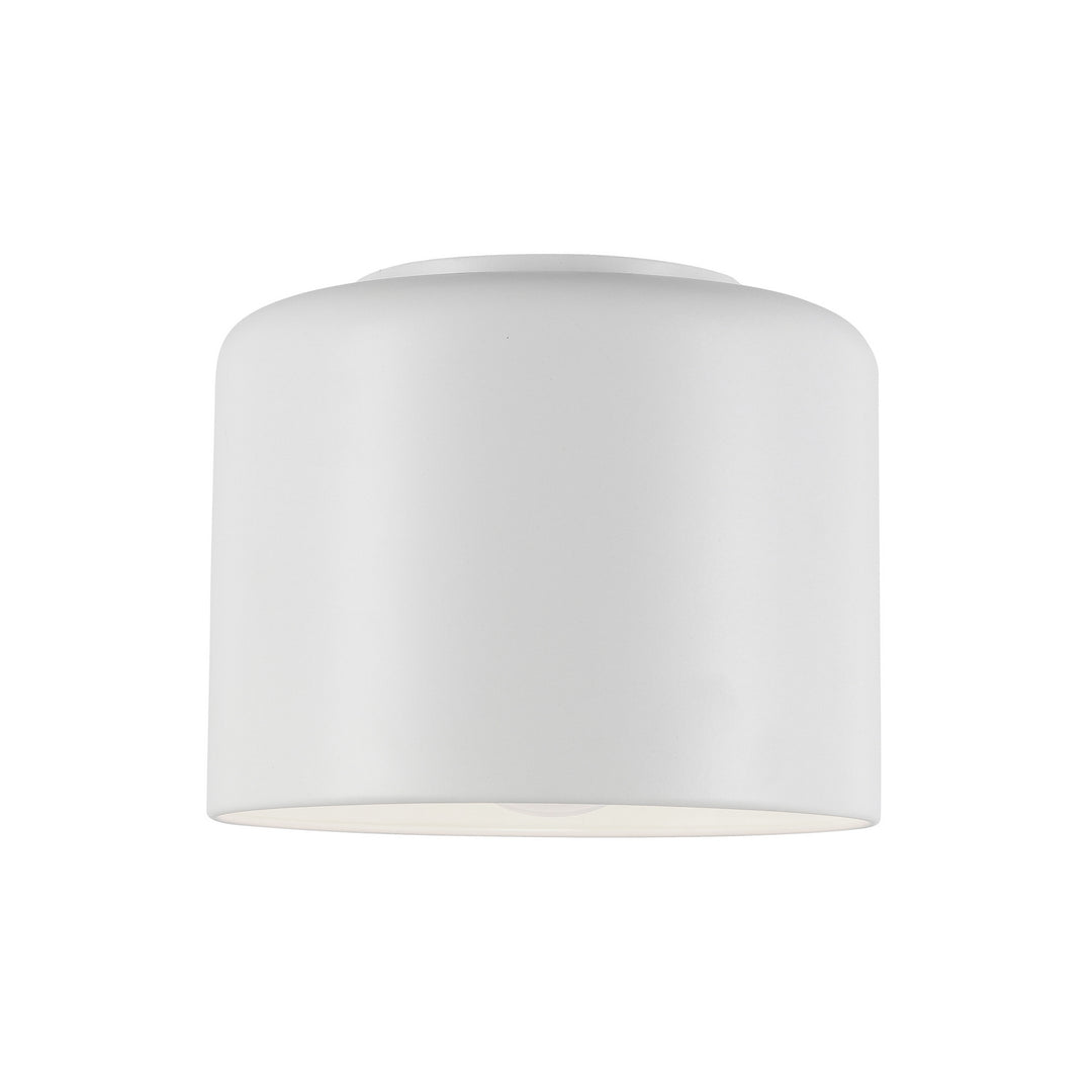 Emilia One Light Flush Mount in White - available from The Lighting Shoppe, trusted by Canadian homeowners