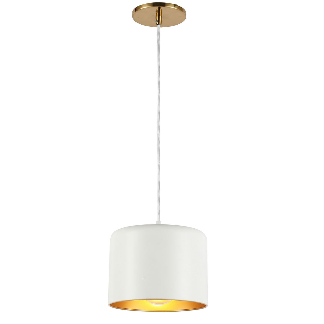 Emilia One Light Pendant in White - available from The Lighting Shoppe, trusted by Canadian homeowners