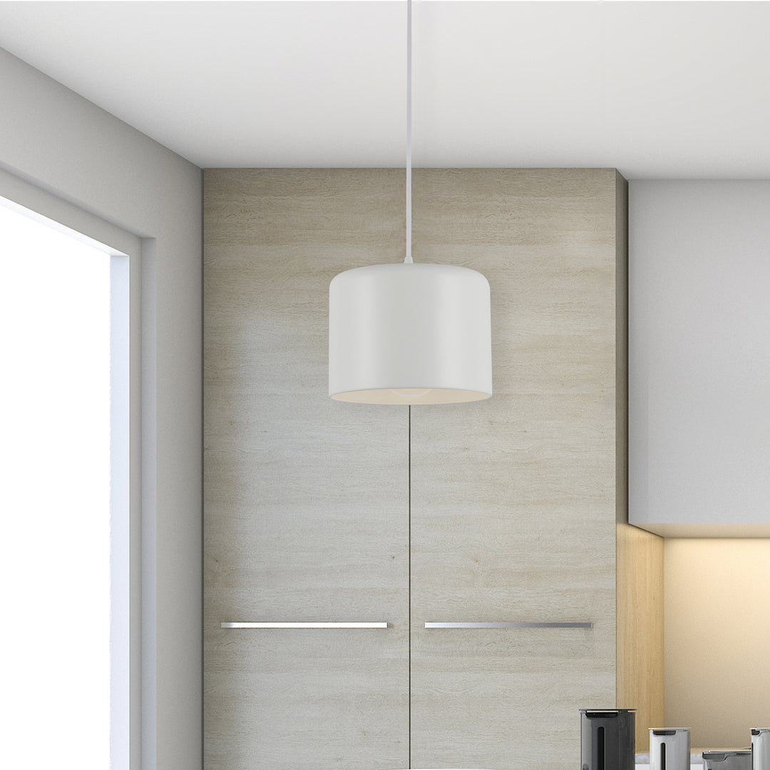 Dainolite Canada - EMI-81P-MW - One Light Pendant - Emilia - White