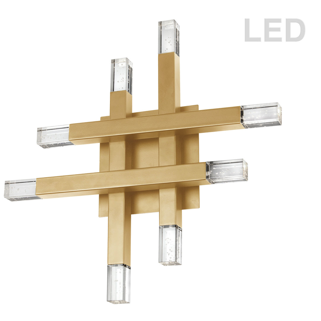 Francesca LED Wall Sconce in Aged Brass - available from The Lighting Shoppe, trusted by Canadian homeowners