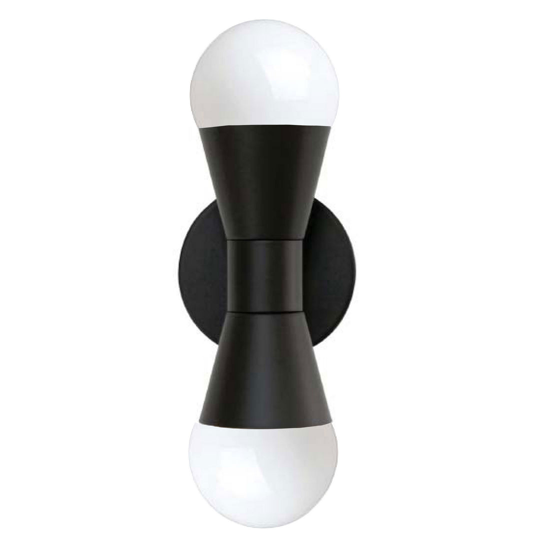 Fortuna Two Light Wall Sconce in Black - available from The Lighting Shoppe, trusted by Canadian homeowners