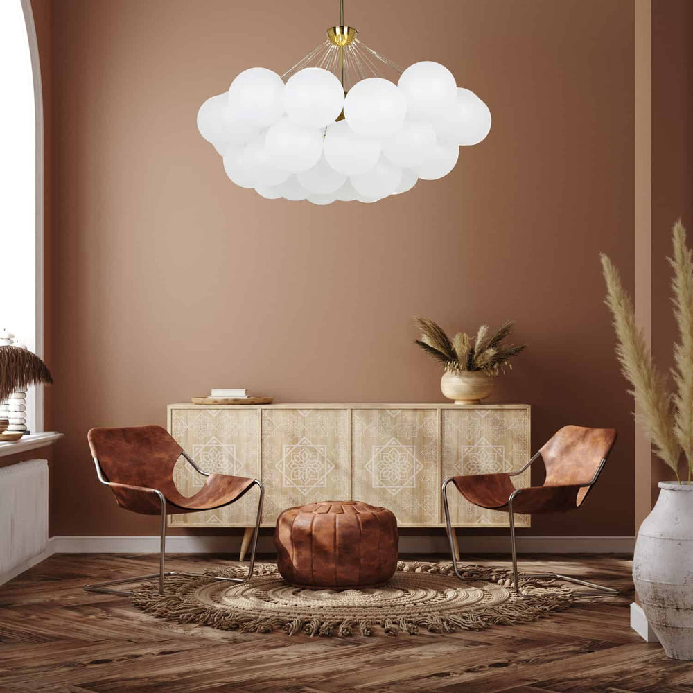 Dainolite Canada - MLS-358C-AGB-FR - Eight Light Chandelier - Miles - White