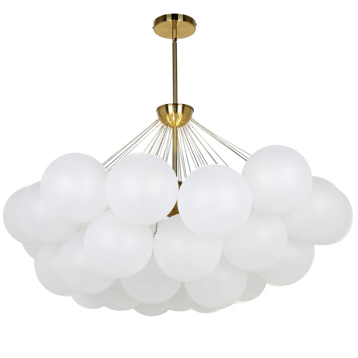 Miles Eight Light Chandelier in White - available from The Lighting Shoppe, trusted by Canadian homeowners
