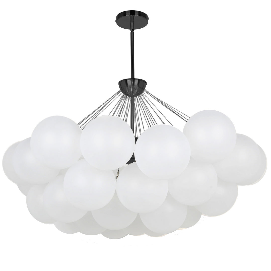 Miles Eight Light Chandelier in White - available from The Lighting Shoppe, trusted by Canadian homeowners