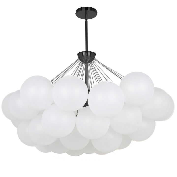 Miles Eight Light Chandelier in White - available from The Lighting Shoppe, trusted by Canadian homeowners