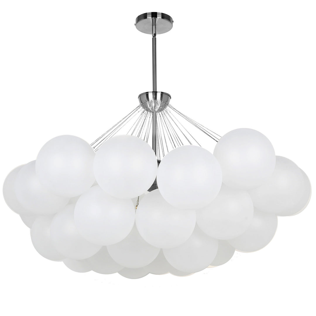 Miles Eight Light Chandelier in White - available from The Lighting Shoppe, trusted by Canadian homeowners