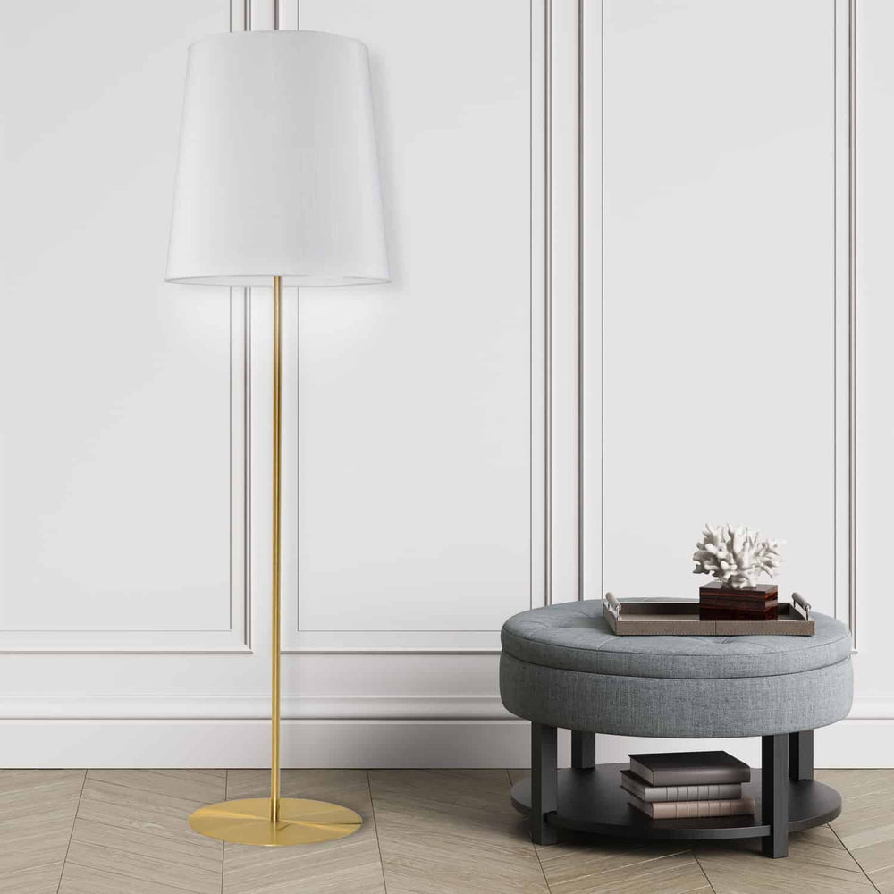 Dainolite Canada - MM681F-AGB-790 - One Light Floor lamp - Maine - Aged Brass