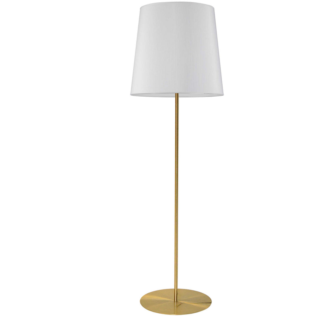 Maine One Light Floor lamp in Aged Brass - available from The Lighting Shoppe, trusted by Canadian homeowners