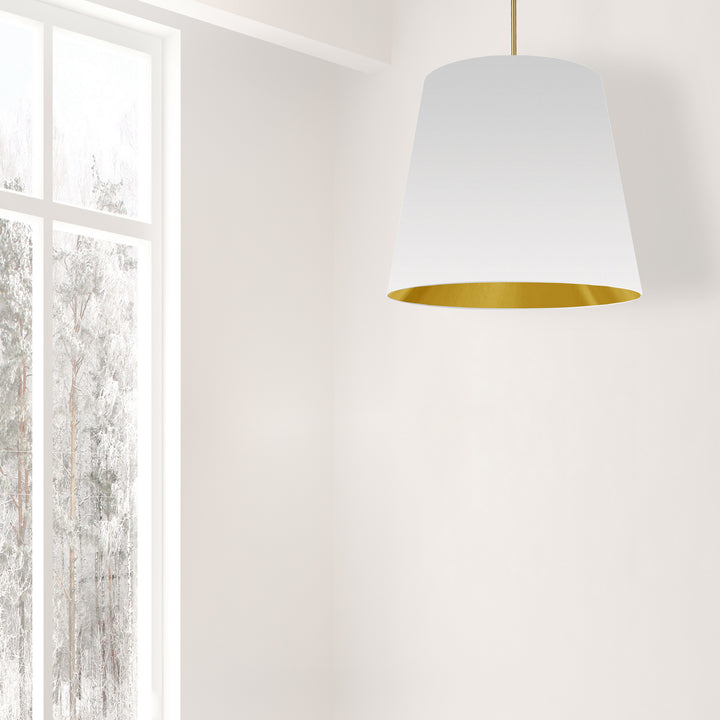 Dainolite Canada - ODR-L-692 - One Light Pendant - Oversized Drum - White