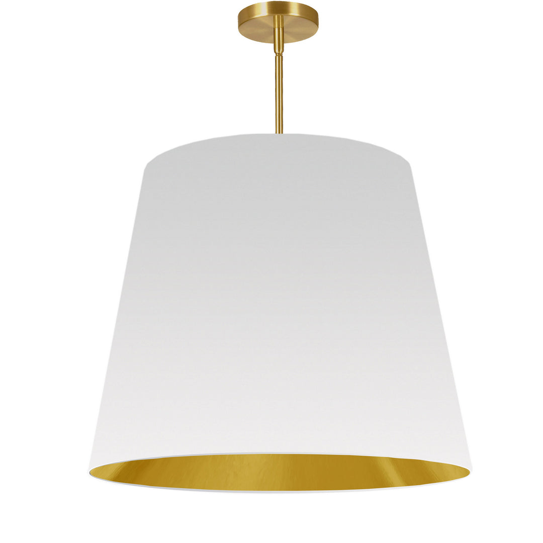 Oversized Drum One Light Pendant in White - available from The Lighting Shoppe, trusted by Canadian homeowners