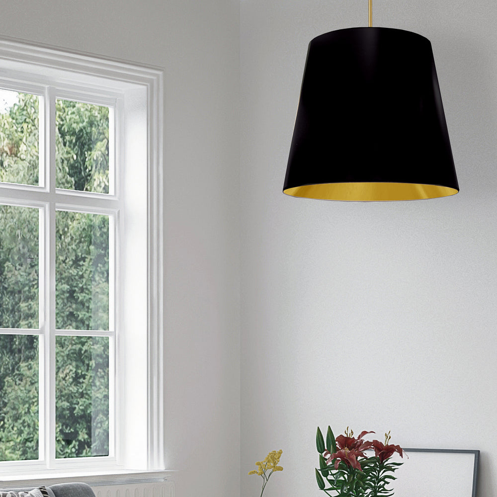 Dainolite Canada - ODR-L-698 - One Light Pendant - Oversized Drum - Black