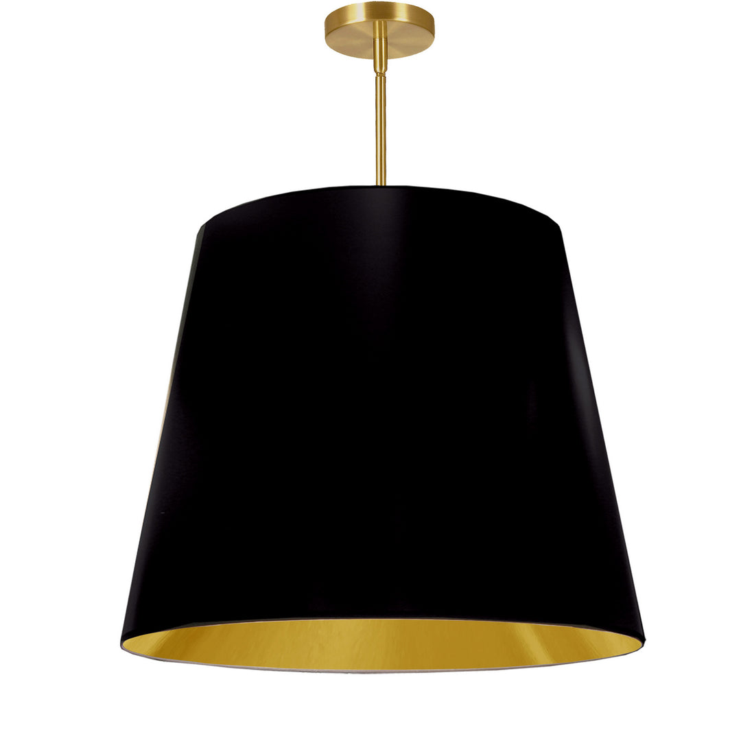 Oversized Drum One Light Pendant in Black - available from The Lighting Shoppe, trusted by Canadian homeowners