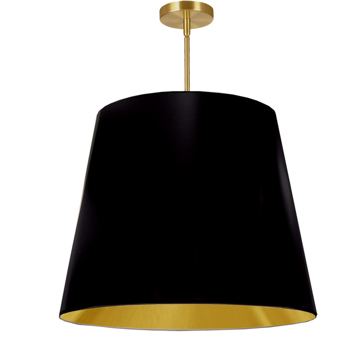 Oversized Drum One Light Pendant in Black - available from The Lighting Shoppe, trusted by Canadian homeowners