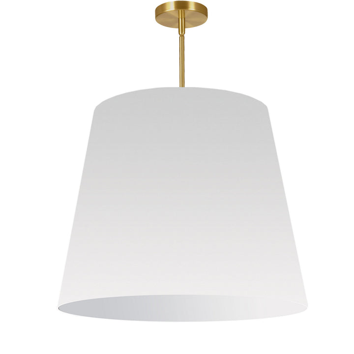 Oversized Drum One Light Pendant in White - available from The Lighting Shoppe, trusted by Canadian homeowners