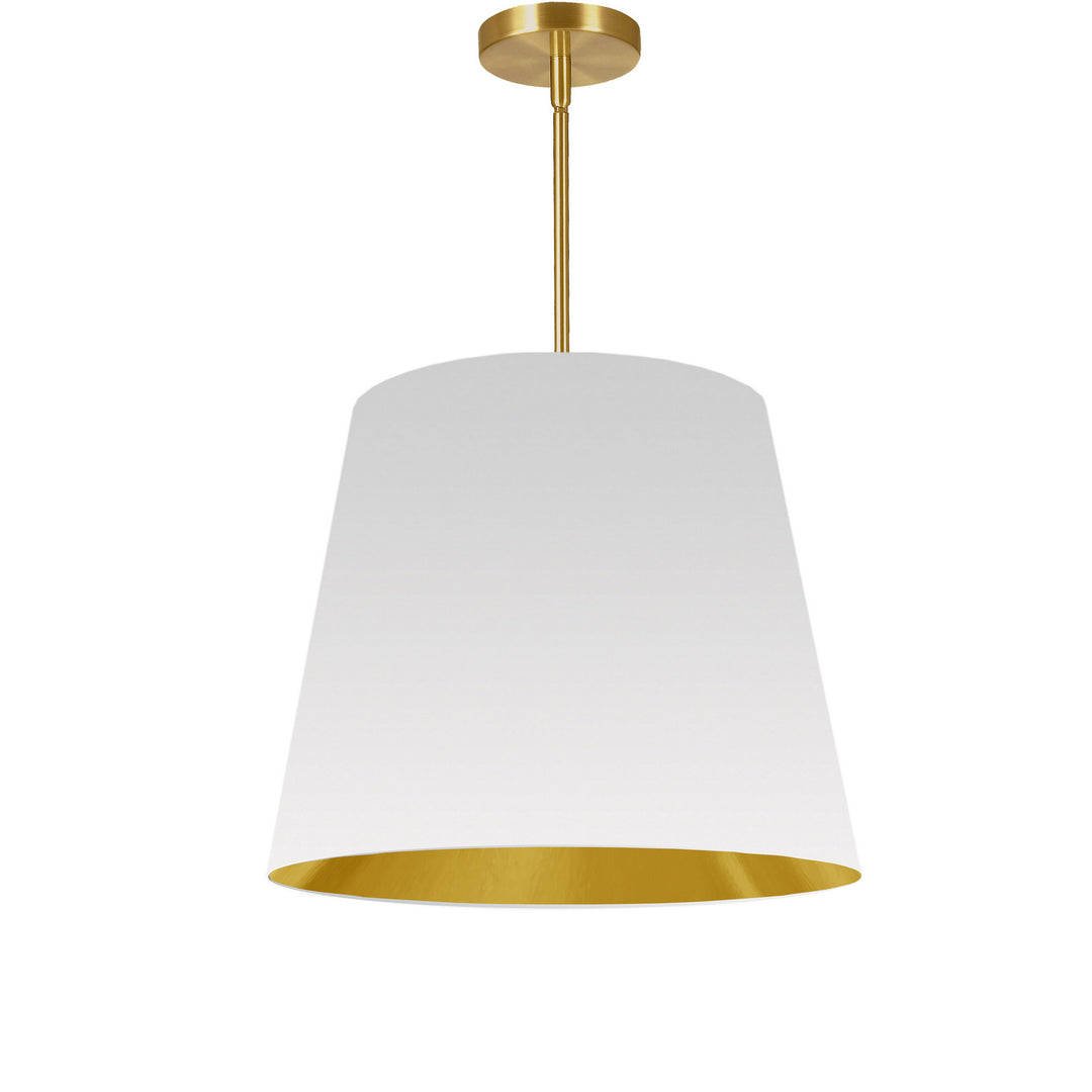 Oversized Drum One Light Pendant in White - available from The Lighting Shoppe, trusted by Canadian homeowners