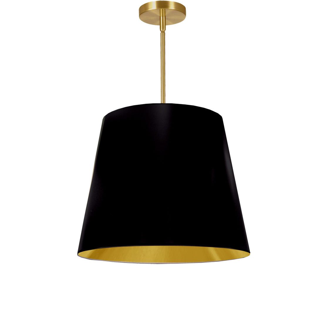 Oversized Drum One Light Pendant in Black - available from The Lighting Shoppe, trusted by Canadian homeowners